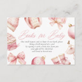 ピンクのベビー寒い外の本ベビー エンクロージャーカード (正面)