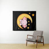 ピンクのベビー象 タペストリー (インサイチュ(横))