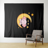 ピンクのベビー象 タペストリー (インサイチュ(横))