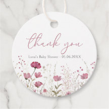 ピンクのベビー開花フローラワイルドフラワーベビーシャワー