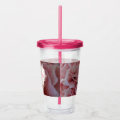 ピンクのベルベットの花マロー アクリルタンブラー (右)