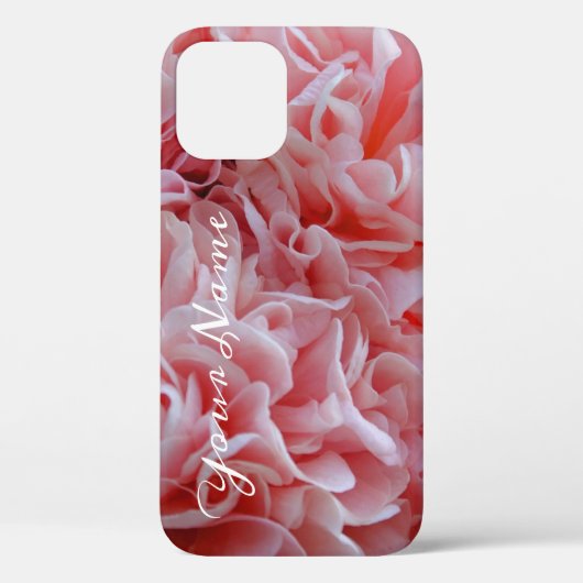 ピンクのベルベットの花マロー Case-Mate iPhoneケース (裏面)