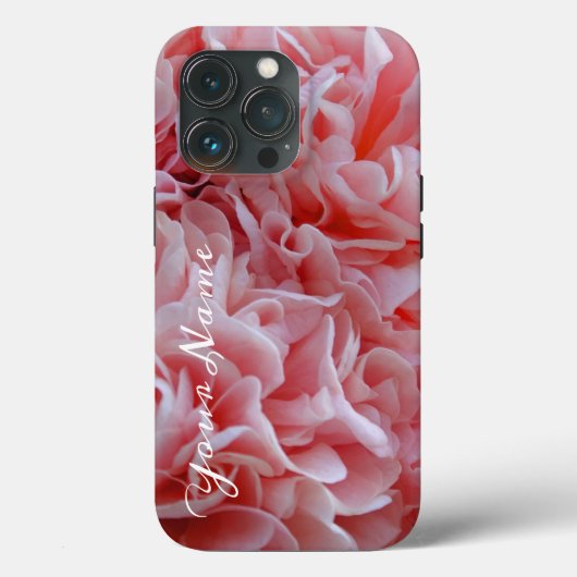 ピンクのベルベットの花マロー Case-Mate iPhoneケース (裏面)