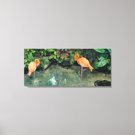 ピンクのペア キャンバスプリント (正面)