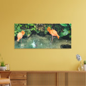 ピンクのペア キャンバスプリント (インサイチュ (リビング))