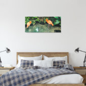 ピンクのペア キャンバスプリント (インサイチュ (寝室))