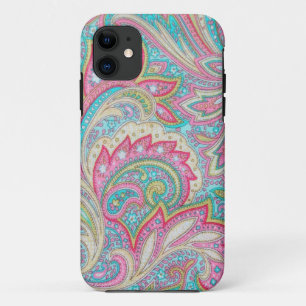 ピンクのペイズリーの穹窖のiPhone 5 iPhone 11 ケース
