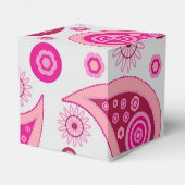 ピンクのペイズリーパターン フェイバーボックス (裏面サイド)