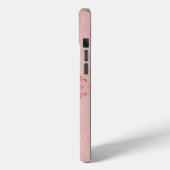 ピンクのペイズリーパターン Case-Mate iPhoneケース (裏面 / 左)