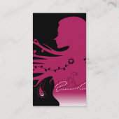 ピンクのペイズリー 名刺 (裏面)