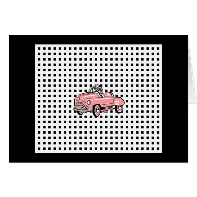 ピンクのペダルの車内広告(1920-1960年) (正面横)