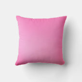 ピンクのペチュニアの花無地の、ほぼピンクの枕 クッション (裏面)