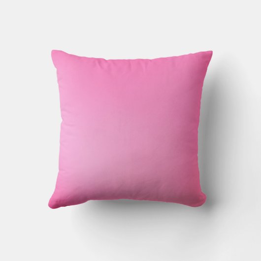 ピンクのペチュニアの花無地の、ほぼピンクの枕 クッション (裏面)
