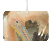 ピンクのペリカンを持つカーエアエレガントフレザー カーエアーフレッシュナー (裏面)