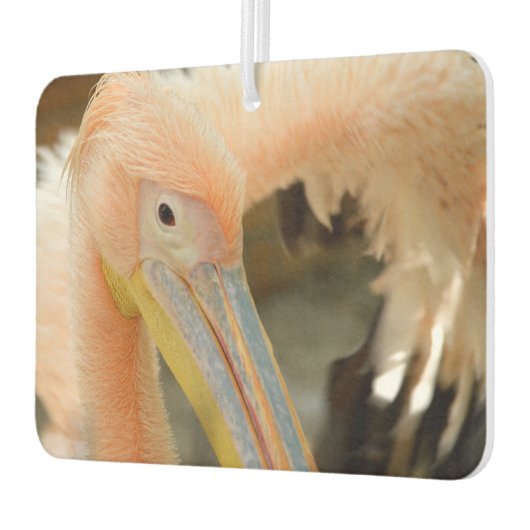 ピンクのペリカンを持つカーエアエレガントフレザー カーエアーフレッシュナー (左)