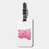 ピンクのペルシャ ラゲッジタグ (正面縦)