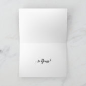 ピンクのペンギンより、クリスマスの願い カード (内部)