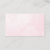 ピンクのホットエアバルーン赤ちゃんシャワー表示シャワー エンクロージャーカード (裏面)