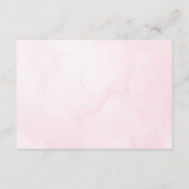 ピンクのホットエアバルーン赤ちゃんシャワー アドバイスカード (裏面)