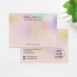 ピンクのホログラフィグラデーションックのバレットのヘアクリップディスプレイ