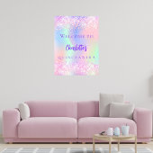 ピンクのホログラフィックパープルキンセアニェラへようこそ ポスター