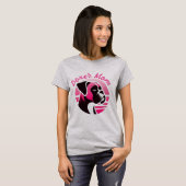 ピンクのボクサーママ Tシャツ (正面フル)