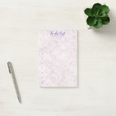 ピンクのボケと手書き風タイポグラフィーのToDoリスト付箋 ポストイット (オフィス)
