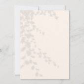 ピンクのボディスーツ赤ちゃん女の子ムスリム誕生のお知らせ 招待状 (裏面)