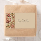 ピンクのボヘミアの花 ラベル (インサイチュ)