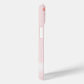 ピンクのボヘミアン風の野の花の草原のモノグラム Case-Mate iPhoneケース (裏面 / 右)