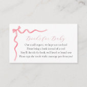 ピンクのボーブックベビーエンクロージャカード エンクロージャーカード (正面)