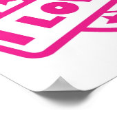 ピンクのポスターが大好き ポスター (角)