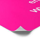 ピンクのポスターにビジネスのバレンタインデー ポスター (角)