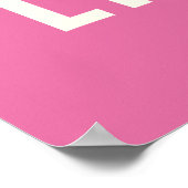 ピンクのポスター：私走はコーヒー、皮肉と口紅を飲む ポスター (角)