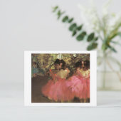 ピンクのポストカードのダンサー ポストカード (スタンド正面)