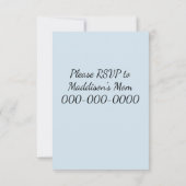 ピンクのポニー 招待状 (裏面)