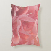 ピンクのポピーな花フローラアクセント枕 アクセントクッション (正面(垂直))