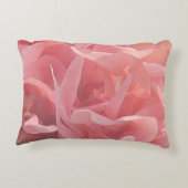 ピンクのポピーな花フローラアクセント枕 アクセントクッション (裏面)