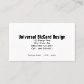 ピンクのポピーのクローズアップ写真の両面 名刺 (裏面)