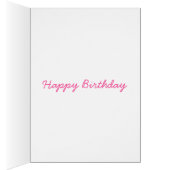 ピンクのポピーの水彩花のアーかわいらしト (内側 (右))