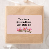 ピンクのポピー縁どズ3 ラベル (インサイチュ)