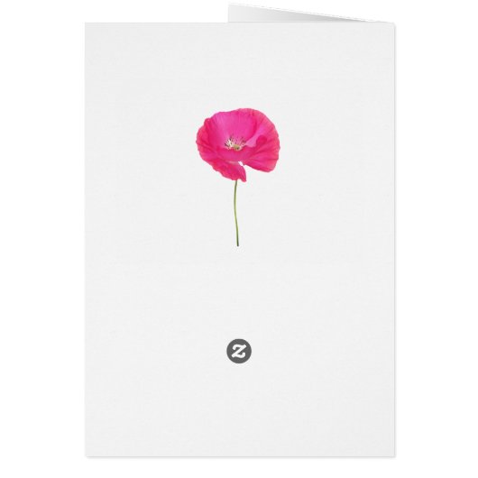 ピンクのポピー (裏面)