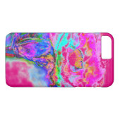 ピンクのポピー、水彩花の絵画 Case-Mate iPhoneケース (裏面(横))