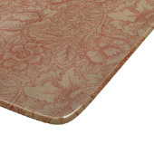 ピンクのポピー(William Morris著) (ヴィンテージパターン) カッティングボード (角)