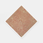 ピンクのポピー（William Morris著） (ヴィンテージパターン) スタンダードランチョンナプキン (角)