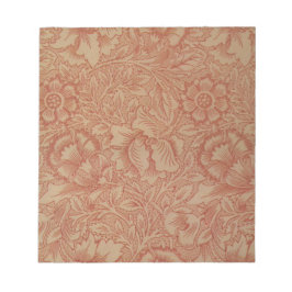 ピンクのポピー（William Morris著） (ヴィンテージパターン) ノートパッド