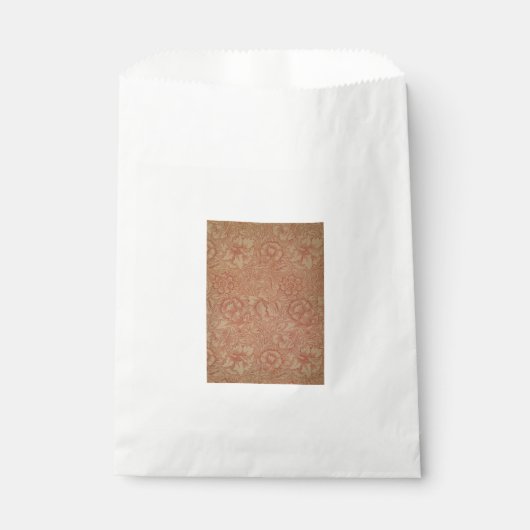 ピンクのポピー(William Morris著) (ヴィンテージパターン) フェイバーバッグ (正面)