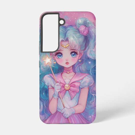 ピンクのポータルのグロー SAMSUNG GALAXYケース (裏面)