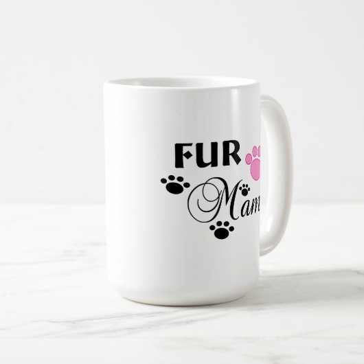 ピンクのポーマグカップ付きファーママママママママママママママママママママママママママママママママママ コーヒーマグカップ (正面右)