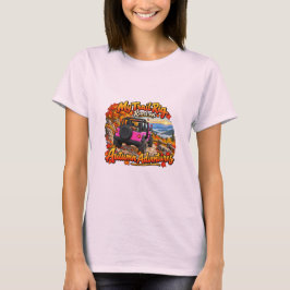 ピンクのマイ・トレイル・リグ・ランTシャツ Tシャツ